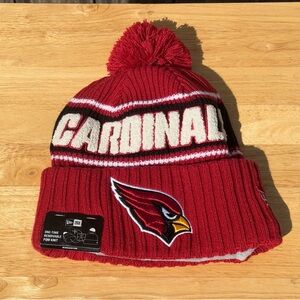 New Era Red Cardinals Knit Pom Hat